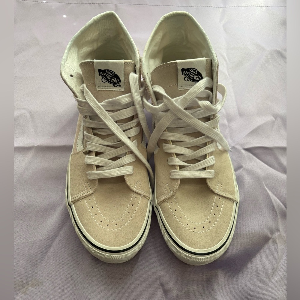 Vans Sk8-Hi Light Pink Suede/Canvas Sneakers Women’s Size 11